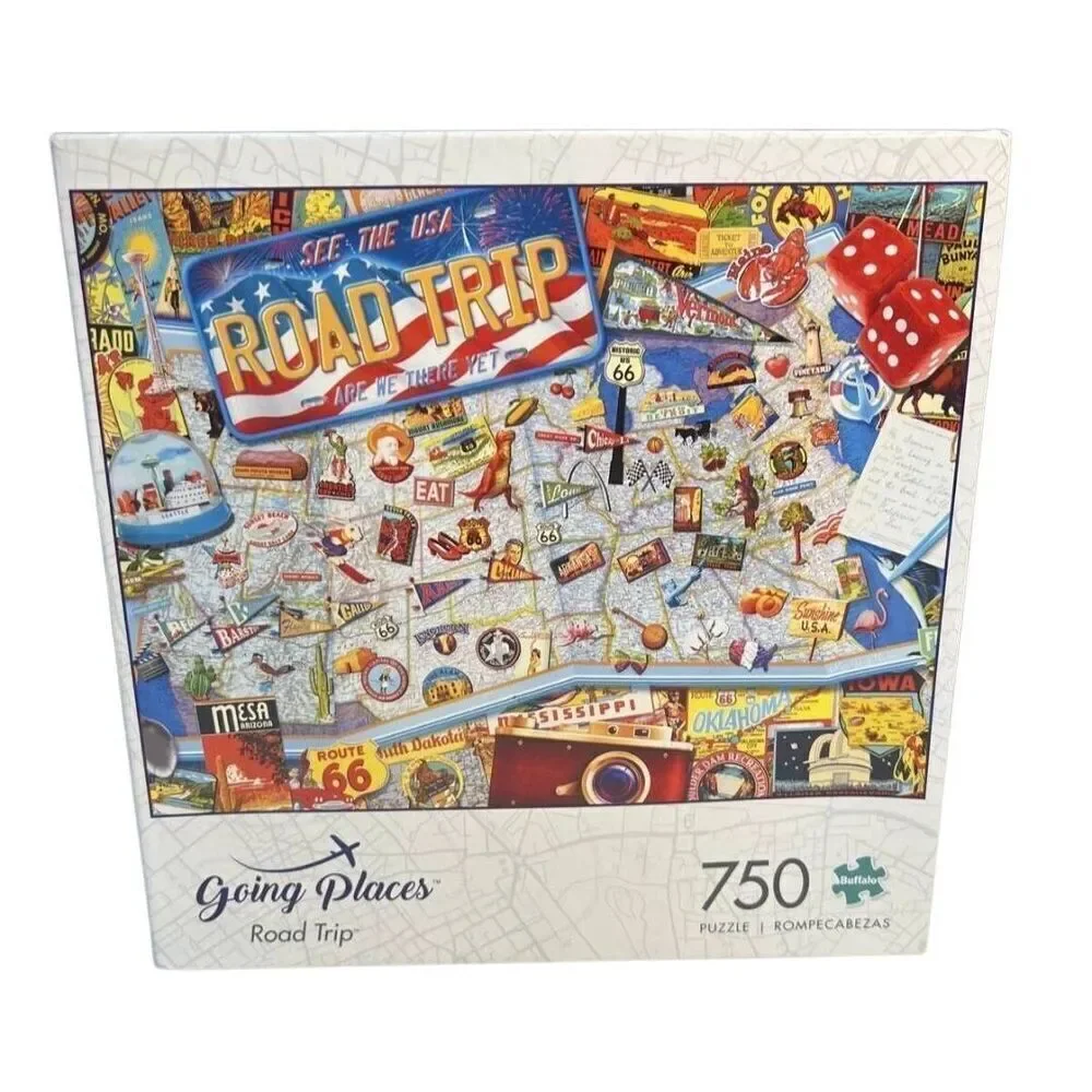 Buffalo Games Going Places Road Trip 750 pc Jigsaw Puzzle